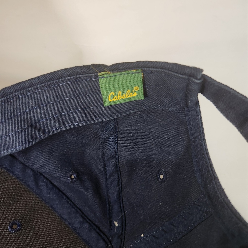 Chevy Trucking American Flag Cabelas Hat USA General Motors Paramount Distressed - Picture 6 of 9
